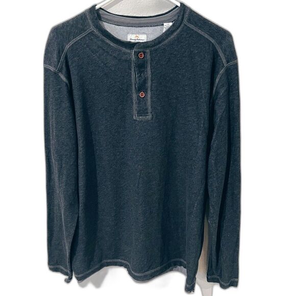 Tommy Bahama Other - Tommy Bahama Long Sleeve Henley 3-Button Men's L Island Modern Fit